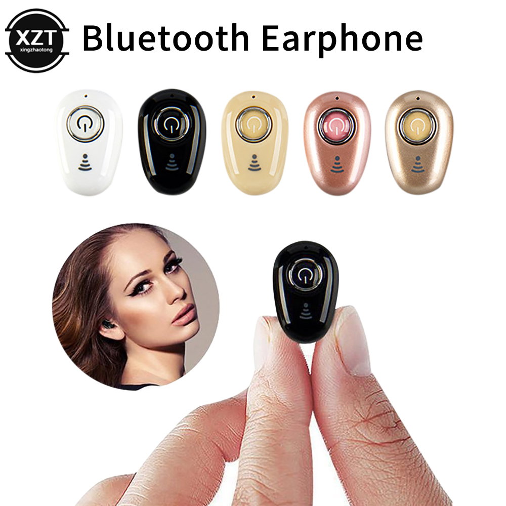 Earphones - Monaural Wireless Bluetooth Headset Hidden Mini