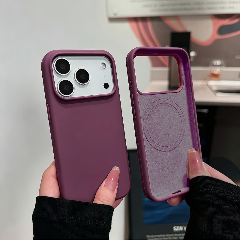 Liquid Silicone Magnetic Phone Case - Flüssiges Silikon Weiche Hautgefühl Magnetische Handyhülle