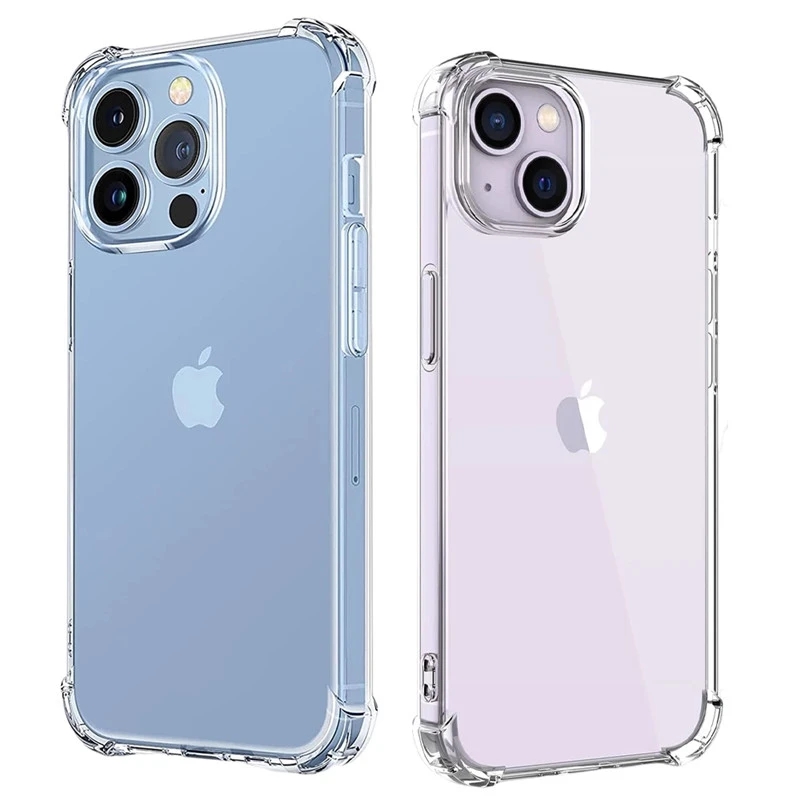 Clear Shockproof Bumper Case - Stoßfeste, klare Handyhülle für iPhone 15