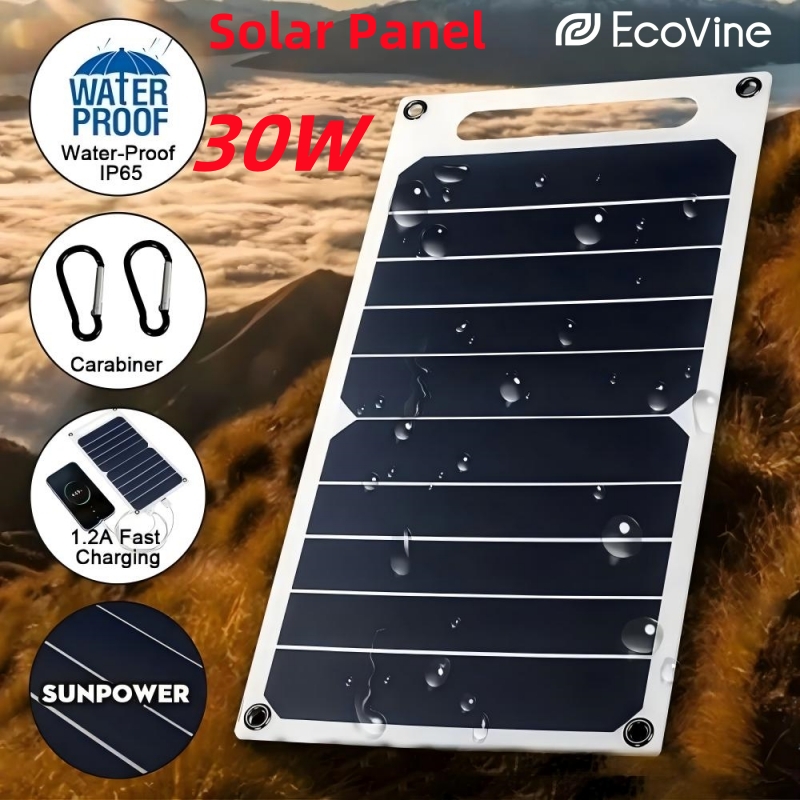 Power Banks - 5V Solarpanel USB Typ-C Ladung Tragbares