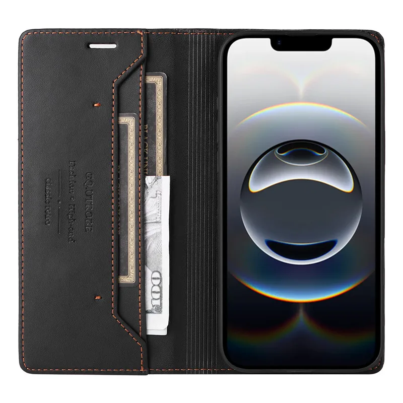 Magnetische Brieftasche aus Le – Leather Wallet Card Holder Phone Cover Bewertung und Preis